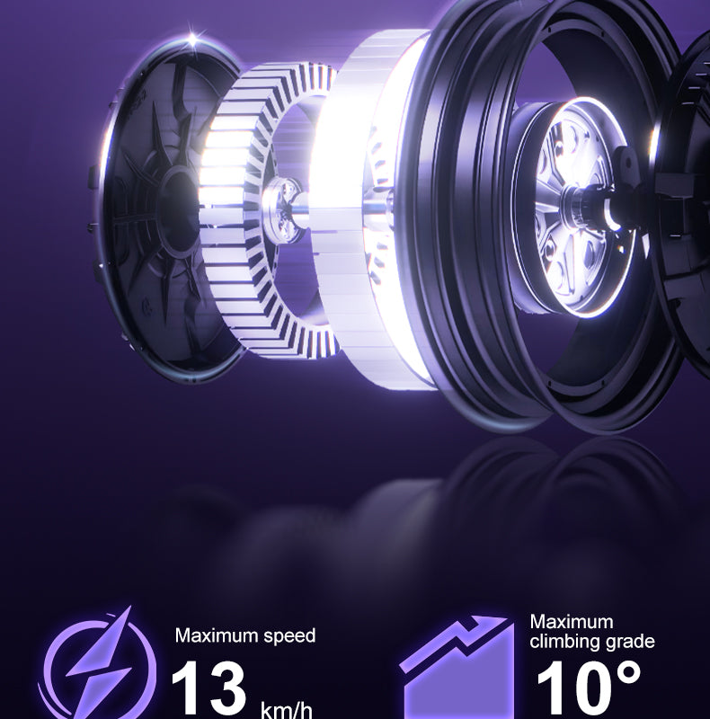 explosion graph of BEKE electric luggage wheel with technical specifications